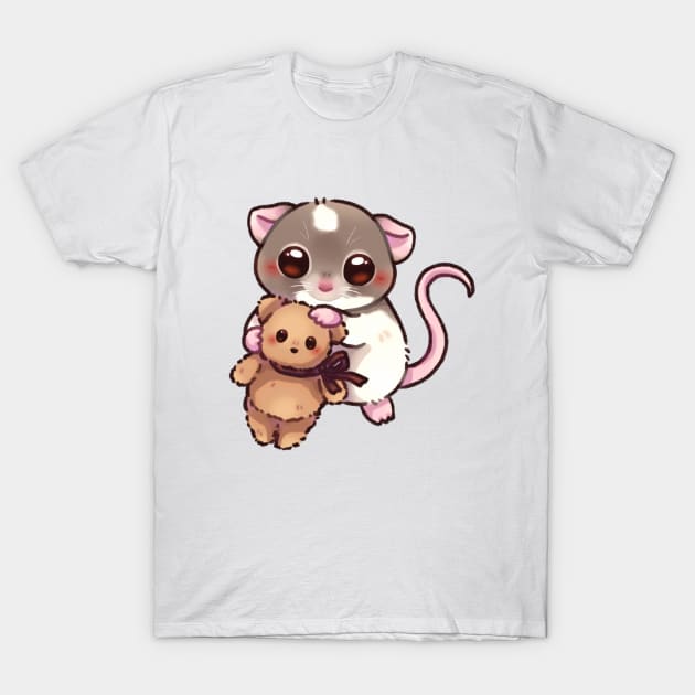 Cuddly Rat T-Shirt by Riacchie Illustrations